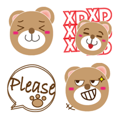 [LINE絵文字] Brown Brown Bear Emojiの画像