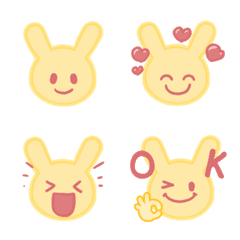 [LINE絵文字] Yellow Rabbit NoRangの画像