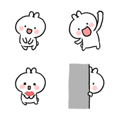 [LINE絵文字] Little ＆ Cute Rabbitの画像