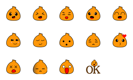 [LINE絵文字]Bun Story_Emojiの画像一覧