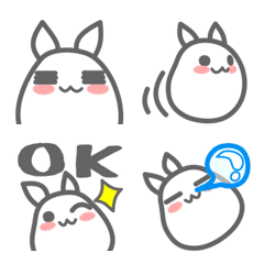 [LINE絵文字] 会話で使おう！おしゃれかわいい♡うさぎ？の画像