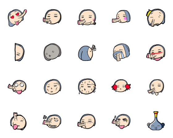 [LINE絵文字]PAON-emoji1の画像一覧