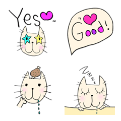 [LINE絵文字] ゆらねこS mojiの画像