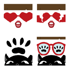 [LINE絵文字] Red Glasses Club 赤メガネ倶楽部の画像