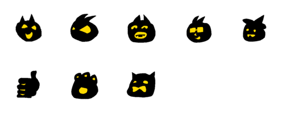 [LINE絵文字]obake nekoの画像一覧