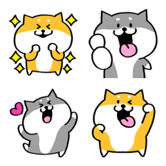 [LINE絵文字] もっちり⭐柴犬絵文字の画像