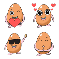 [LINE絵文字] Kai Kai Talking egg Emojiの画像