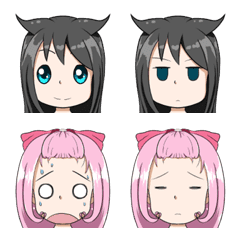 [LINE絵文字] Rinnan ＆ Nini Emoji Setの画像