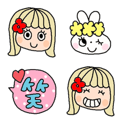 [LINE絵文字] 色んな絵文字セット187大人可愛いシンプルの画像