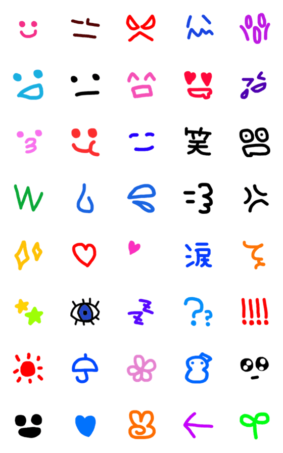 [LINE絵文字]ちょうシンプル手書きの画像一覧