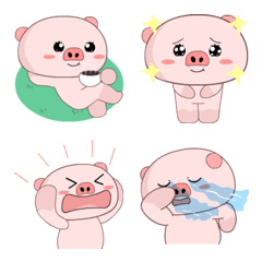 [LINE絵文字] Pinky the pig emojiの画像