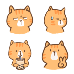 [LINE絵文字] OrangeCatの画像