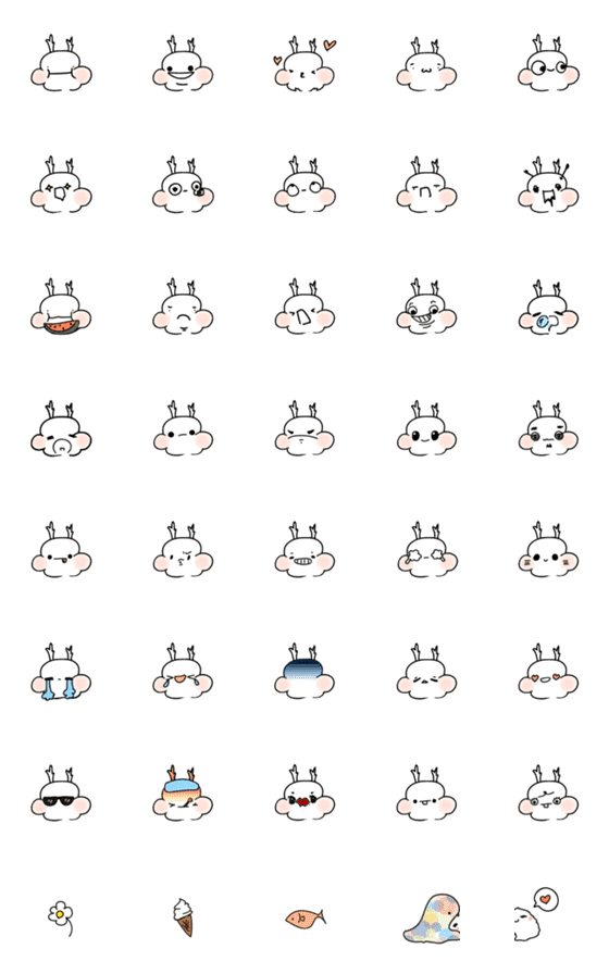 [LINE絵文字]white dragon emojiの画像一覧