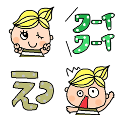 [LINE絵文字] 色んな絵文字セット206大人可愛いシンプルの画像