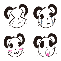 [LINE絵文字] Panda Pa-Pa Emojiの画像