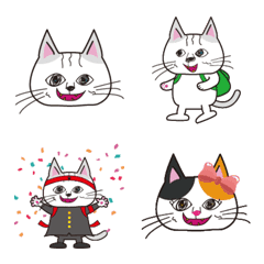 [LINE絵文字] り～ちゃんの毎日使える猫絵文字の画像