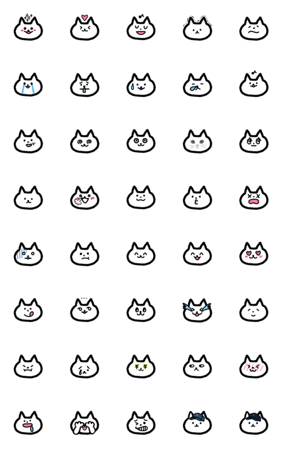 [LINE絵文字]ねこ絵文字★395の画像一覧