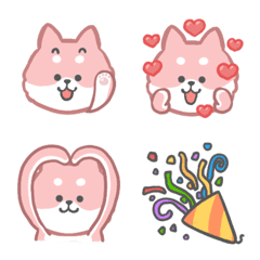 [LINE絵文字] Pink Shiba SIBAの画像