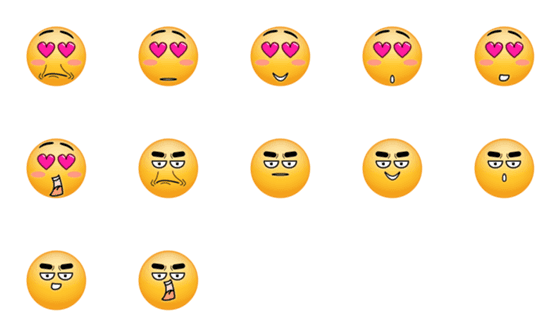 [LINE絵文字]Cartoonic Emojis！ - Vol.1の画像一覧