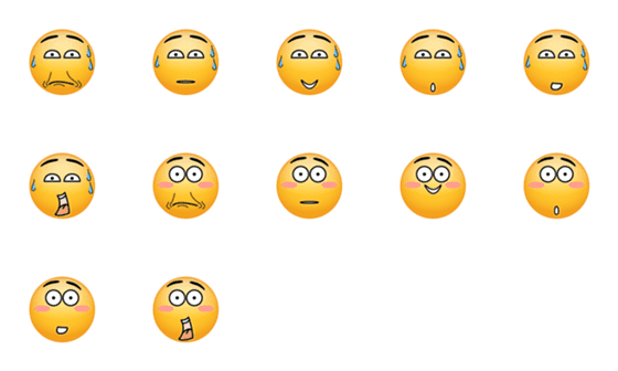 [LINE絵文字]Cartoonic Emojis！ - Vol.2の画像一覧