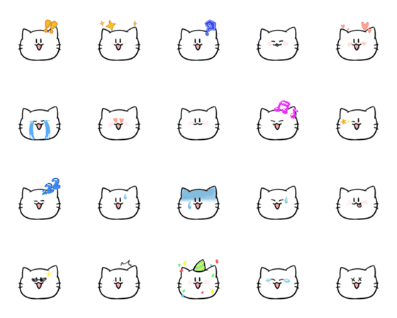 [LINE絵文字]みやねこの絵文字スタンプの画像一覧