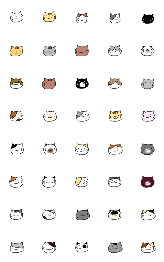 [LINE絵文字]もちもちねこちゃんの画像一覧