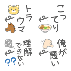 [LINE絵文字] じぶんツッコミ絵文字15の画像