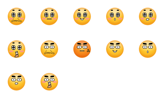 [LINE絵文字]Cartoonic Emojis！ - Vol.3の画像一覧