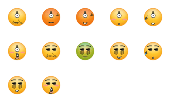 [LINE絵文字]Cartoonic Emojis！ - Vol.4の画像一覧