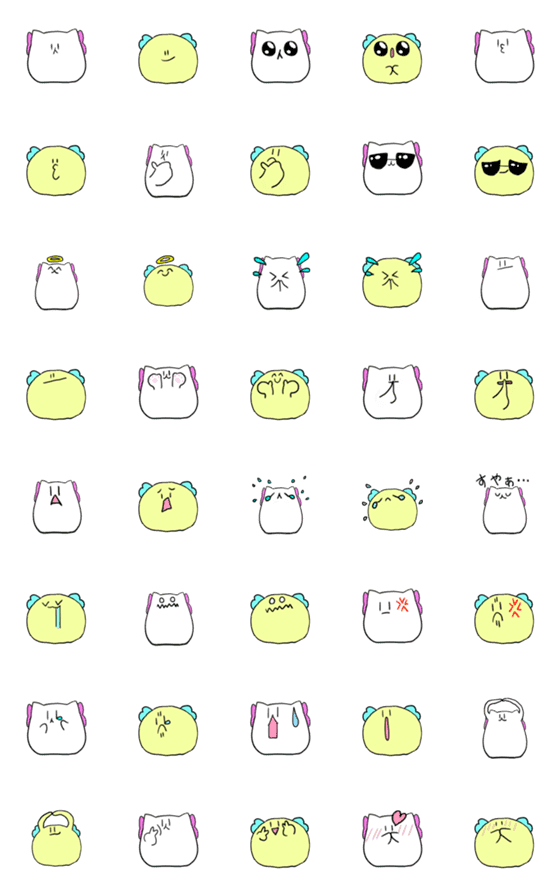 [LINE絵文字]ねことはちの絵文字の画像一覧