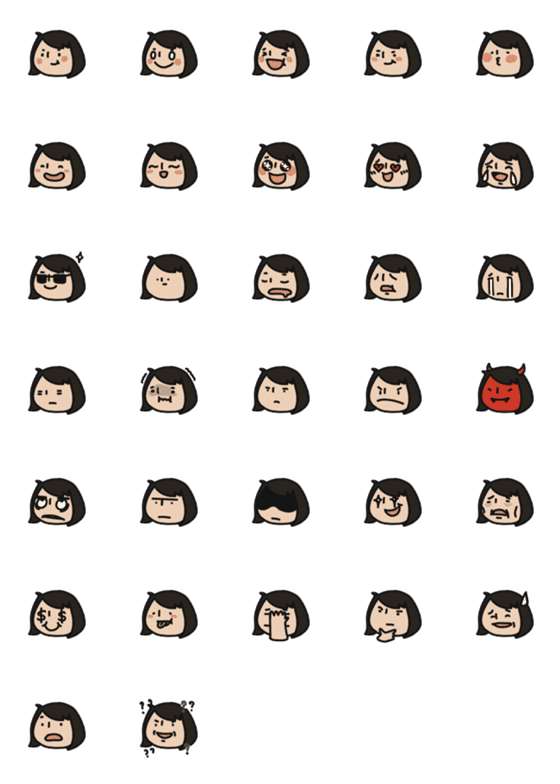 [LINE絵文字]Lil Fatty Fat faceの画像一覧