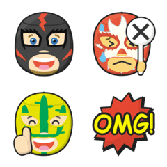 [LINE絵文字] プロレス マスクマン 絵文字 Part7の画像