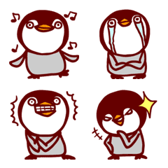 [LINE絵文字] 毎日使えるペンギンの絵文字の画像