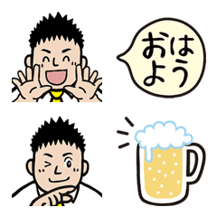 [LINE絵文字] 働くリーマン絵文字の画像