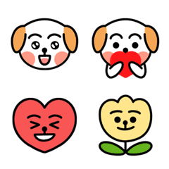 [LINE絵文字] Cute Puppy Emojiの画像