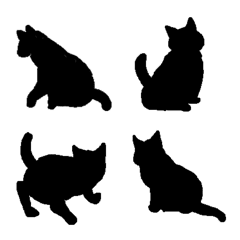 Line絵文字 猫の影 40種類 1円