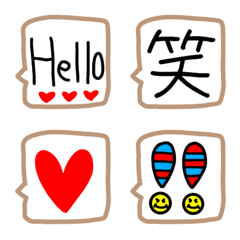 [LINE絵文字] 普段使いに使いやすい絵文字♡スマイルありの画像