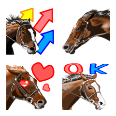 [LINE絵文字] 会話で使おう！競馬♪大好き♡の画像