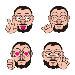 [LINE絵文字] Beard teacherの画像