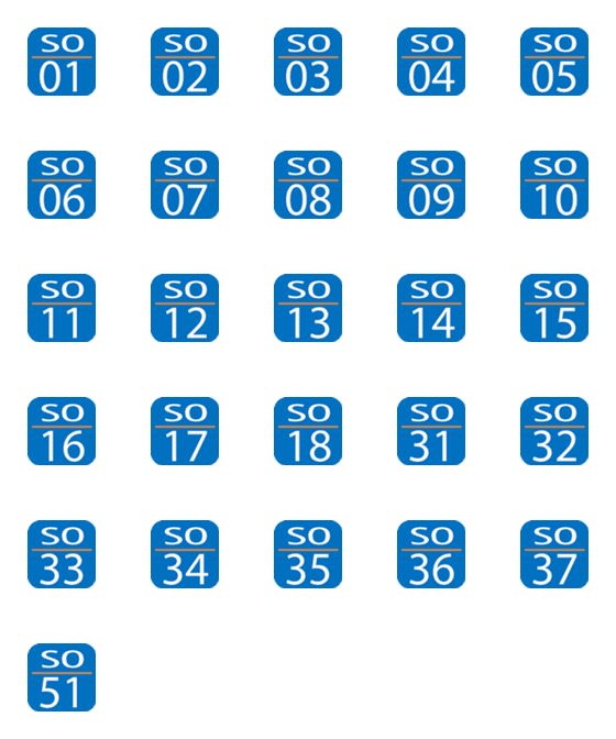 [LINE絵文字]SOのナンバリングの画像一覧