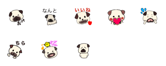 [LINE絵文字]This emoji has dog motifs.の画像一覧