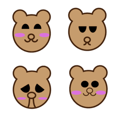 [LINE絵文字] Emoji of cute Bearの画像