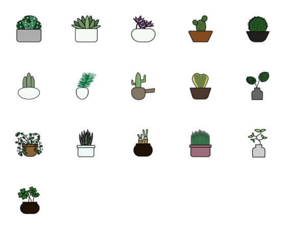 [LINE絵文字]Plantsの画像一覧