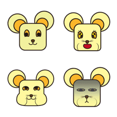 [LINE絵文字] little yellow mouseの画像