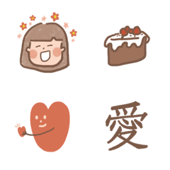 [LINE絵文字] brownie's daily routineの画像