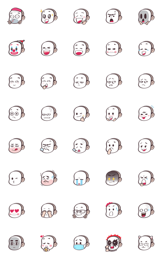 [LINE絵文字]MASK BOYN emojiの画像一覧