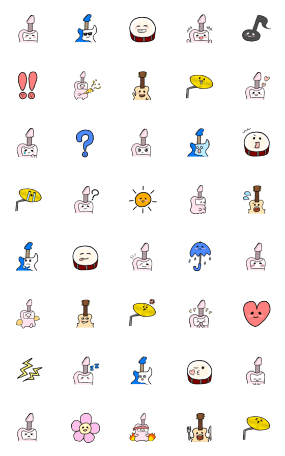 Line絵文字 照れキャス 絵文字 40種類 1円