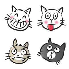 [LINE絵文字] FUNNY CAT TALKの画像