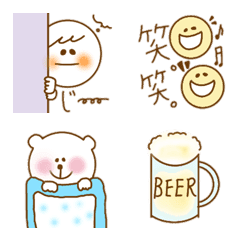 [LINE絵文字] ♥ふわ可愛い♥日常使用emojiの画像