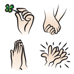 [LINE絵文字] cartoon hand talkの画像